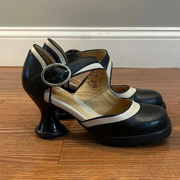 Like New Fluevog Black and White Heels - Picture 8 of 16